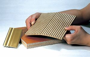 «Деревянный» материал Топан, из которого делают изогнутые перегородки